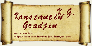 Konstantin Građin vizit kartica